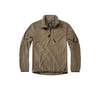 Brandit Fleece Troyer Ripstop, Maglione 5XL male Oliva