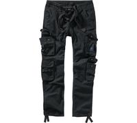 Brandit Pure Slim Fit Pantaloni, nero, taglia 4XL per maschi