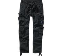 Brandit Pure Slim Fit Pantaloni, nero, Taglia XL