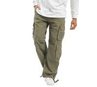 Brandit Pantaloni Cargo Pure Vintage Oliva XXL Uomo