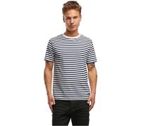 Brandit Ringelshirt Shortsleeve Uomo T-Shirt Blu Navy/Bianco L 100% Cotone Regular
