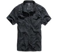 Brandit Camicia Roadstar Manica corta Nero-Blu Uomo 5XL