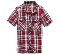 Brandit Roadstar Camicia Uomo Quadri Maniche Corte Regular Cotone S-7XL