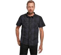 Brandit Camicia Roadstar mezza manica Uomo Nero/Blu 4XL