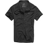 Brandit Roadstar Uomo Short Sleeve Sicurezza Camicia Cotone Flanella Top Nero