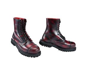 Brandit Rub Off Phantom 10 Eye Boots, Color: burgundy-red, Size: 12