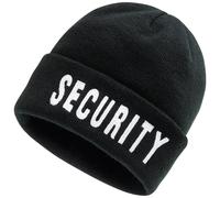 Brandit Security Beanie Copricapo Inverno Pattuglia Lavoro Uomini Caldo Nero
