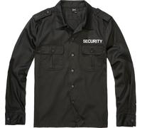 Brandit Security Us-Maglietta Lunghe Camicia Elegante, Nero-Manica Lunga, L Uomo