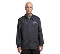 Brandit Security US Shirt Long Sleeve, Uomo, Black, 6XL
