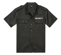 Brandit Security Us-Maglietta a Maniche Corte Camicia Elegante, Nero, 3XL Uomo