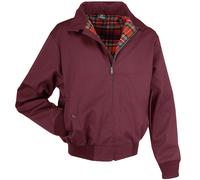 Brandit Signore Canterbury Uomo Giacca Bomber Inglese Classico Bordeaux