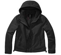 Brandit Signore Giacca a Vento Zip Frontale Trekking Idrorepellente Giacca Nero