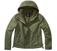 Brandit Signore Giacca a Vento Zip Frontale Trekking Idrorepellente Giacca Oliva