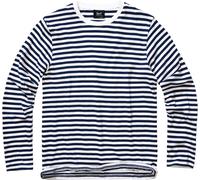 Brandit Stripe Jersey Maglietta a maniche lunghe, bianco-blu, taglia S per maschi
