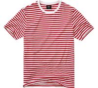 Brandit Stripe Jersey Maglietta, bianco-rosso, taglia M per maschi