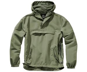 Brandit Summer Giacca a Vento Regolabile Traspirante Idrorepellente Uomo Oliva