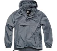 Brandit Summer Windbreaker Felpa, nero-grigio, taglia 2XL per maschi