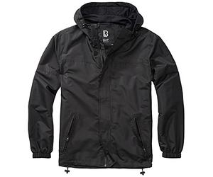 Brandit Summer Windbreaker Giacca a Vento Estiva con Zip Frontale, Frontzip-Schwarz, M Unisex-Adulto