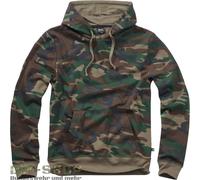 BRANDIT SWEAT HOODIE PULLOVER MILITARE FELPA CON CAPPUCCIO ESERCITO PULLOVER ...