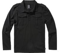 Brandit T-shirt da uomo Jersey Poloshirt Willis longsleeve Nero 7XL Nero