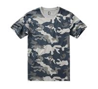 Brandit T-Shirt, T-Shirt Uomo, Grey Camo, XL