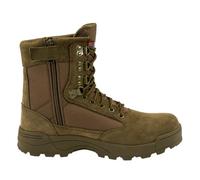 Brandit Tactical Boots Zipper, in nero o cammello, taglie dalla 39 alla 47, Oliva, 44 EU
