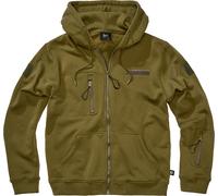 Brandit Tactical Sweat Jacket, vari colori, taglie dalla S alla 5XL, Oliva, 5XL