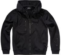 Brandit Tactical Sweat Jacket Uomo Felpa Jogging Nero 3XL 60% Cotone, 40% Poliestere Regular