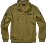Brandit Felpa Tactical Sweat Troyer con cappuccio Verde Uomo Taglia M