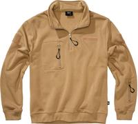 Brandit Tactical Sweat Troyer con cappuccio, Sabbia, Taglia 3XL