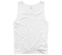 Brandit Tank Top Cotone Viaggio Bushcraft Palestra Uomo Casuale Tattico Bianco