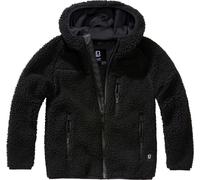 Brandit Teddyfleece, felpa con zip per bambini 122/128 male Nero