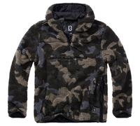 Brandit Teddyfleece Felpa Worker Uomo con Cappuccio Pile Fleece
