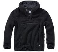 Brandit Teddyfleece Felpa Worker Uomo con Cappuccio Pile Fleece