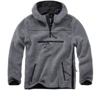 Brandit Teddyfleece Felpa Worker Uomo con Cappuccio Pile Fleece