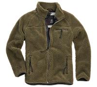 Brandit Teddyfleece Giacca Outdoor in Pile con Zip S-5XL, Camo/Antracite/Nero