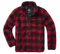 Brandit Teddyfleece Giacca Outdoor in Pile con Zip S-5XL, Camo/Antracite/Nero