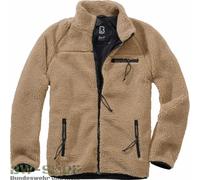 Brandit Giacca Teddyfleece Uomo in tessuto soffice Inverno Camel XXL
