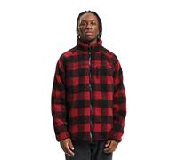 Brandit Teddyfleece, giacca in tessuto 5XL male Rosso/Nero