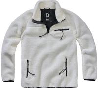 Brandit Teddyfleece Pullover, bianco, taglia 2XL per maschi