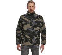 Brandit Teddyfleece Troyer Pile Giacca con Zip Pullover Colletto Sweater Giacca
