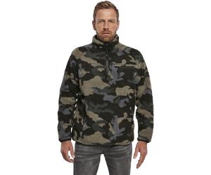 Brandit Teddyfleece Troyer Pile Giacca con Zip Pullover Colletto Sweater Giacca