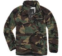 Brandit Teddyfleece Troyer S-5XL Faserpelz Peluche Pullover Con Zip Giacca