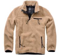 Brandit Teddyfleece Troyer Uomo Soffice Caldo Inverno Abbigliamento Strada Camel