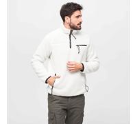 Brandit Teddyfleece Troyer Uomo Soffice Inverno Abbigliamento Strada Bianco
