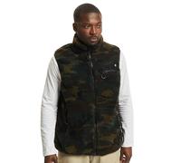Brandit Teddyfleece Vest, Uomo, woodland, 5XL