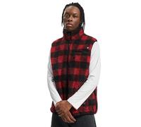 Brandit Teddyfleece Vest, Uomo, red/black, L