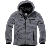 Brandit Teddyfleece Worker, felpa con zip 6XL male Grigio