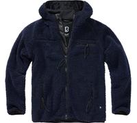 Brandit Teddyfleece Worker, felpa con zip 4XL male Blu Scuro
