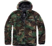 Brandit Felpa con zip Teddyfleece Worker Woodland Verde 3XL Uomo